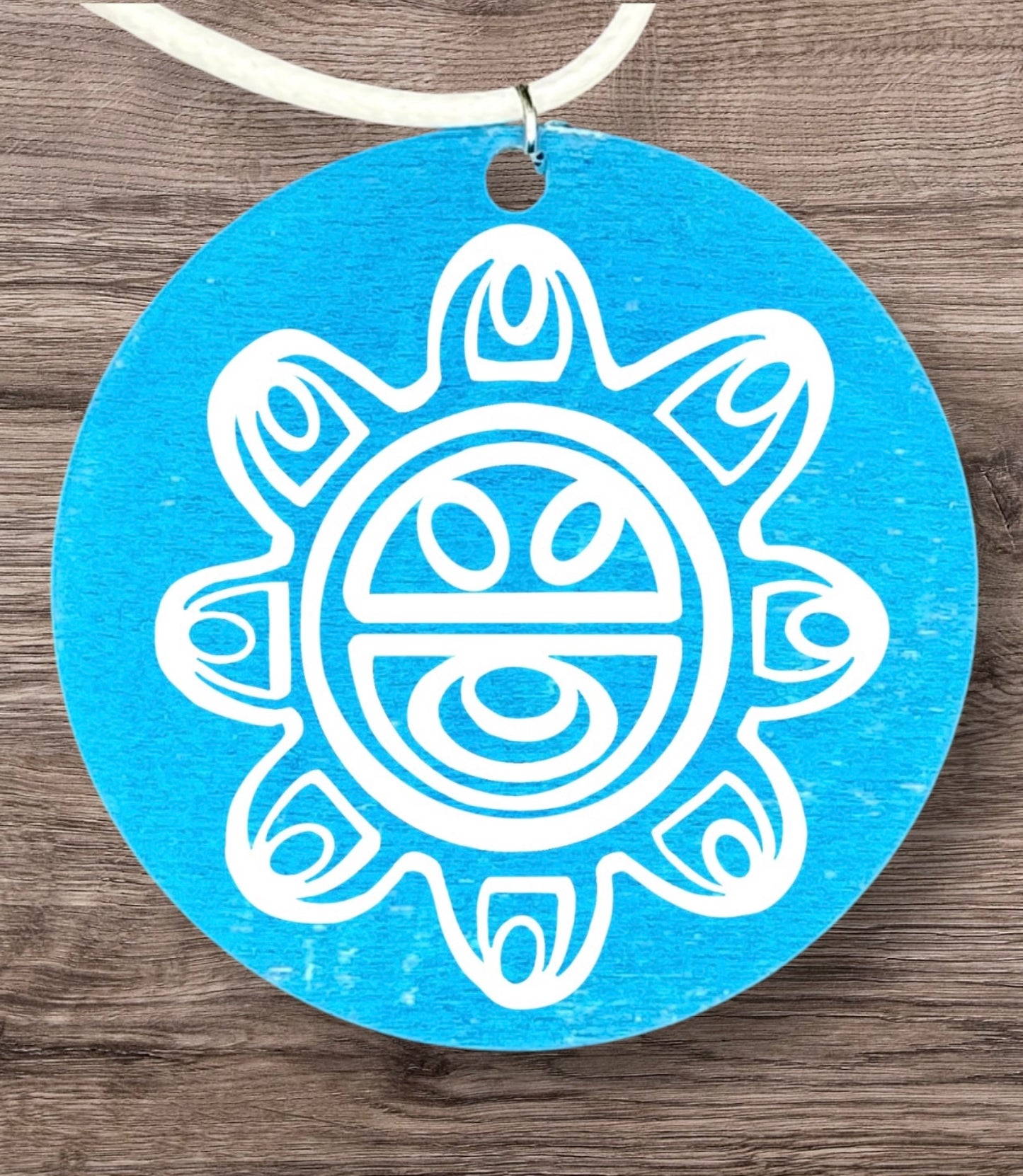 (“Guey/ Sun God” Taino petroglyph pendant necklace