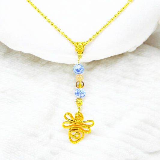 Golden Whimsy Pendant Necklace