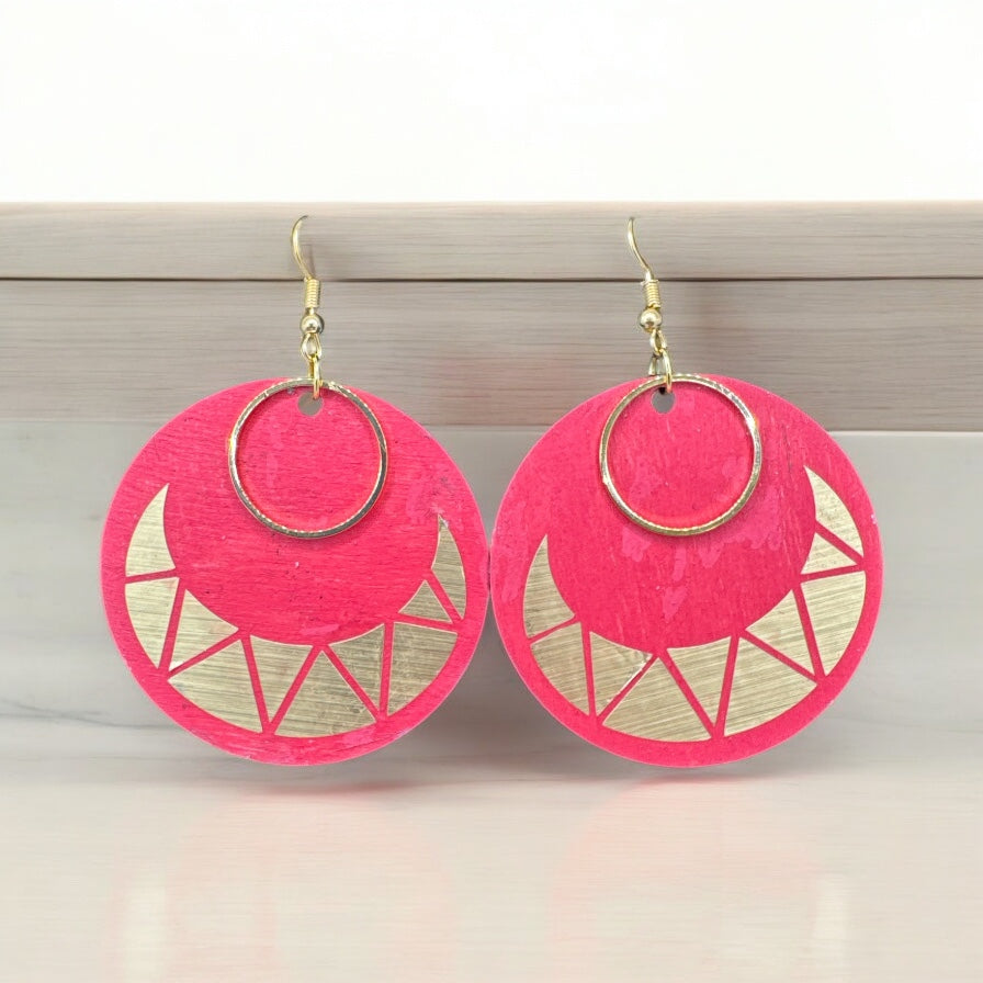 Sol Rosa Lunar Earrings