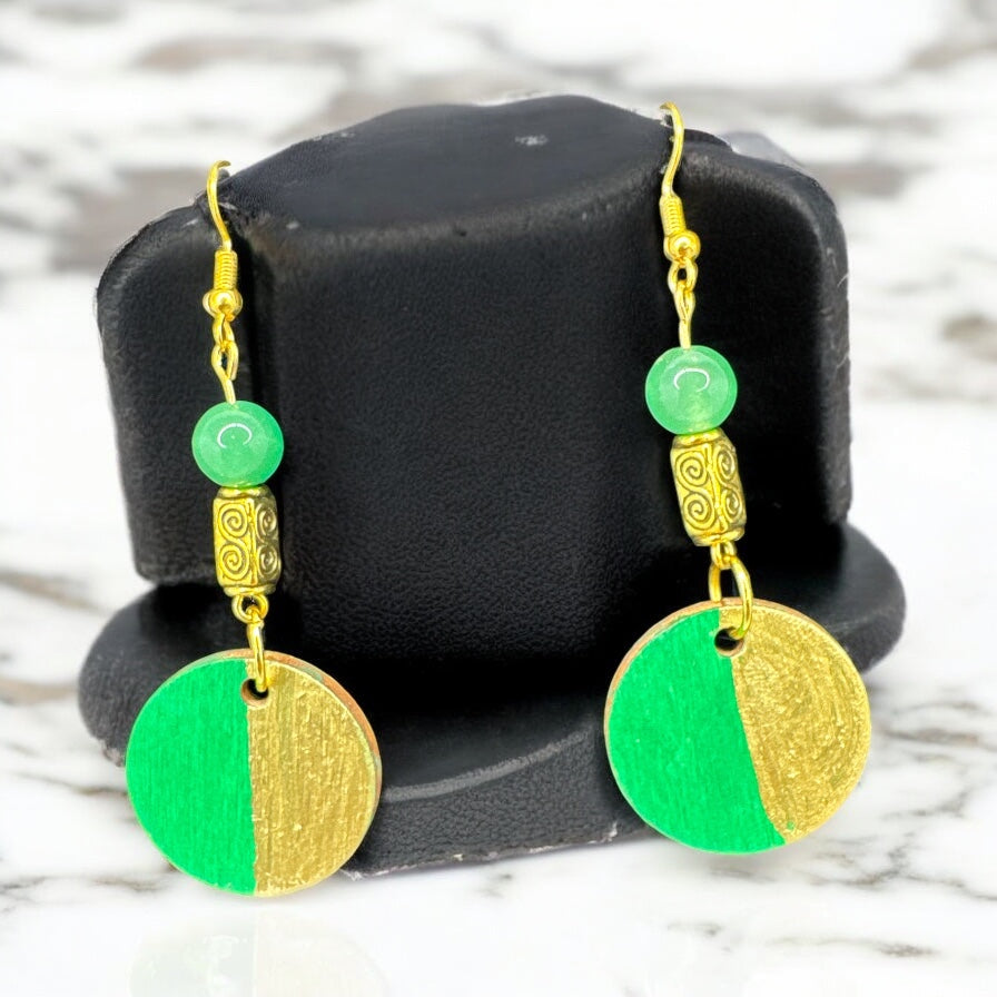 Emerald Balance Earrings