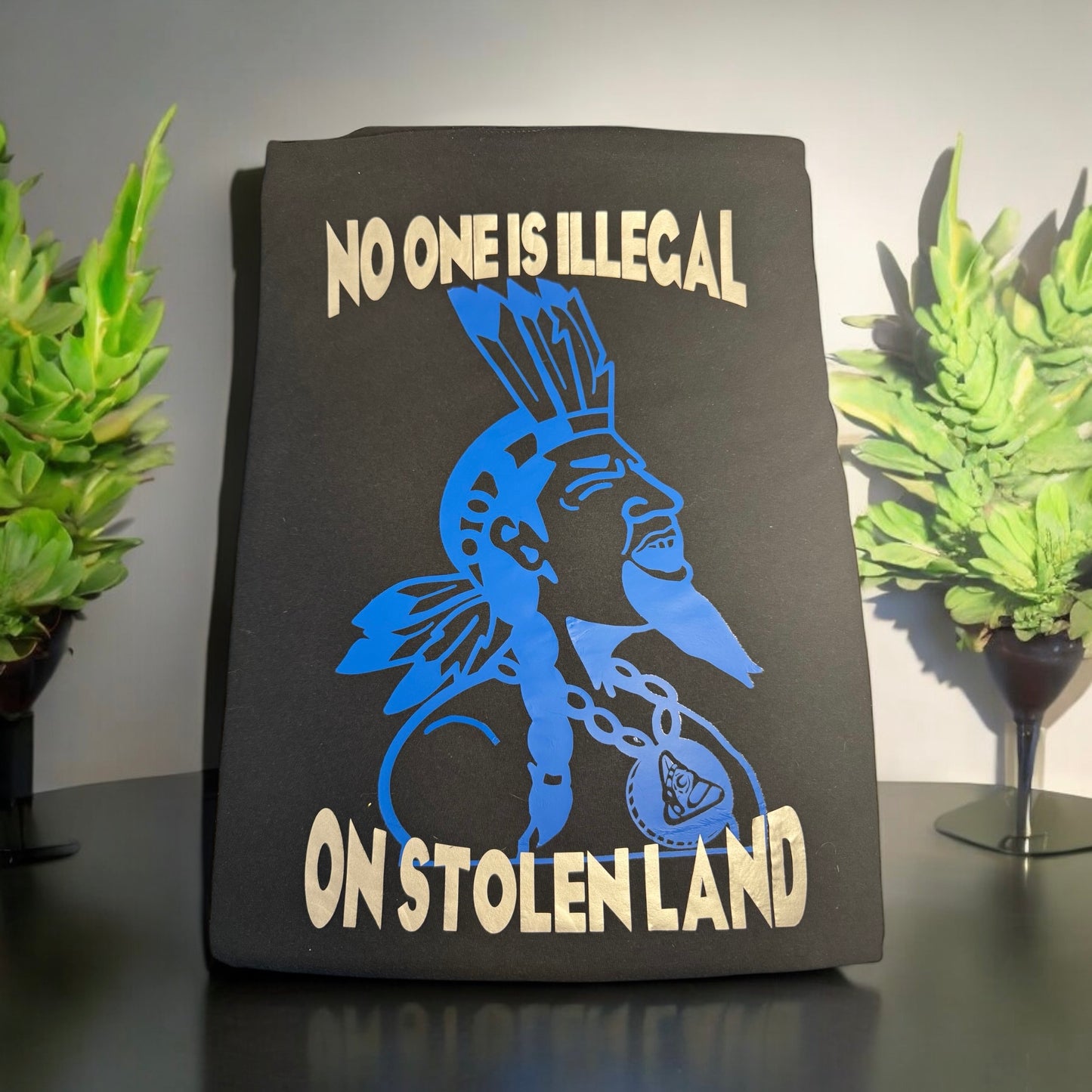 No One is Illegal on Stolen Land-Taino Yucahu tee