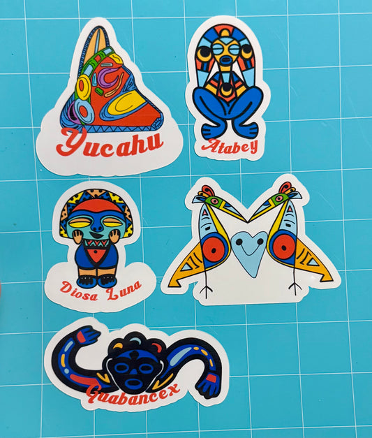 Taíno Lovebirds – Symbol of Unity & Connection Sticker