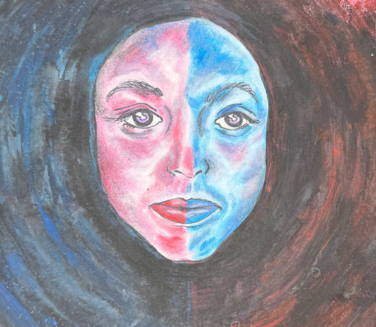 “Split in Silence” – 6.5 x 7.5 Colored Pencil & Ink on Paper (2015)