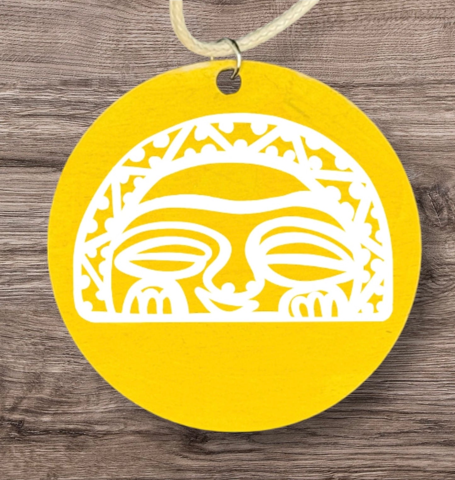 “Diosa Luna/ Moon Goddess” Taino petroglyph pendant necklace