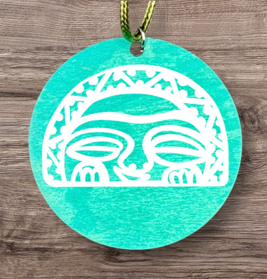 “Diosa Luna/ Moon Goddess” Taino petroglyph pendant necklace