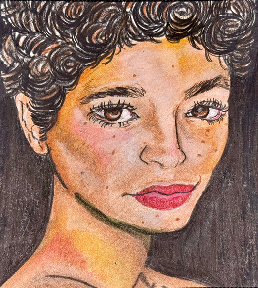 “Watchful Glow” – 5.5x6 Colored Pencil on Paper (2018)