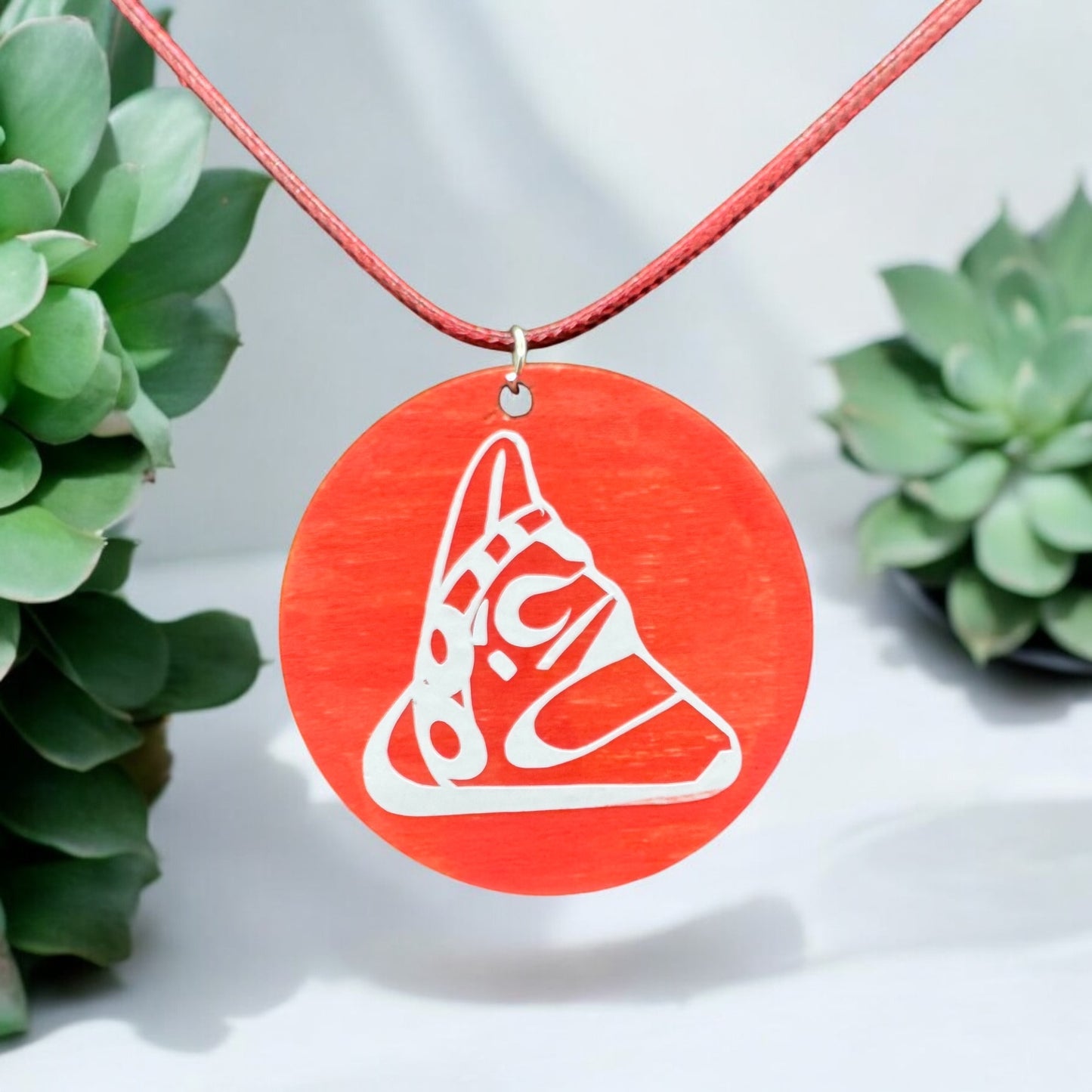 Trigonolito Taino petroglyph pendant necklace