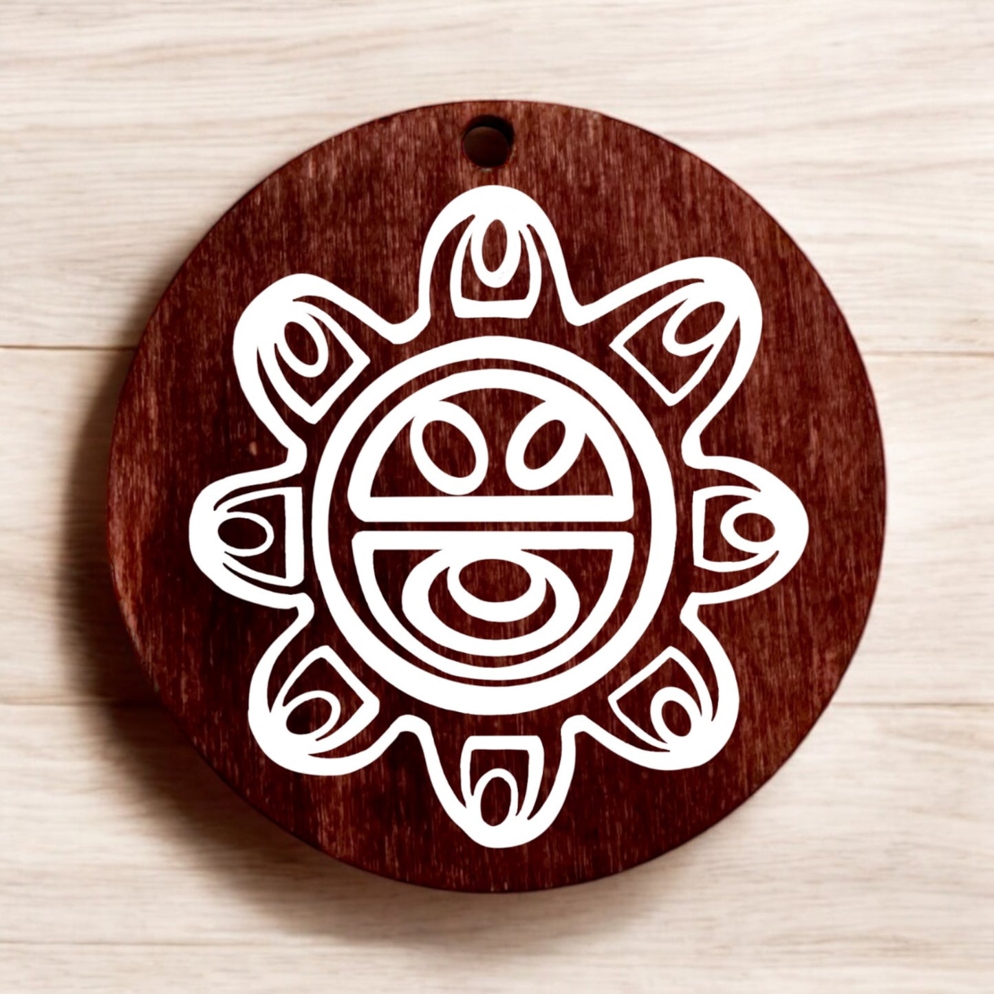 (“Guey/ Sun God” Taino petroglyph pendant necklace