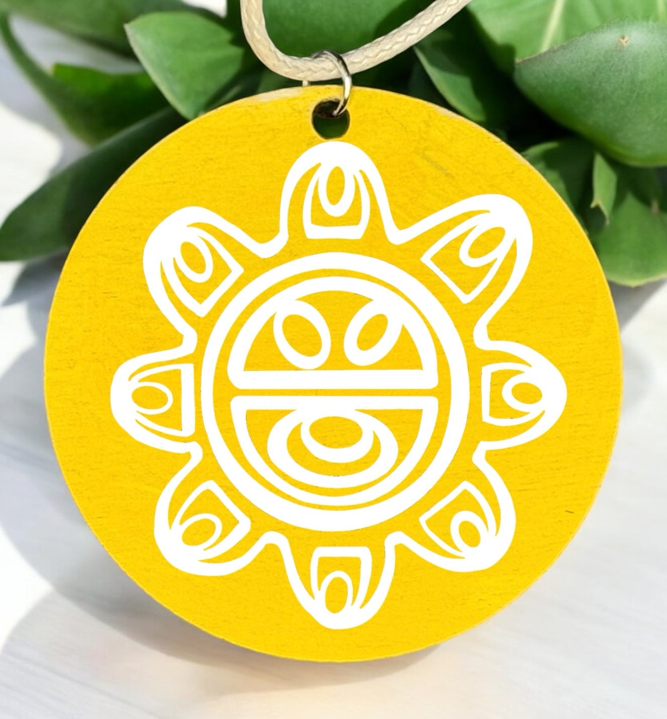 (“Guey/ Sun God” Taino petroglyph pendant necklace