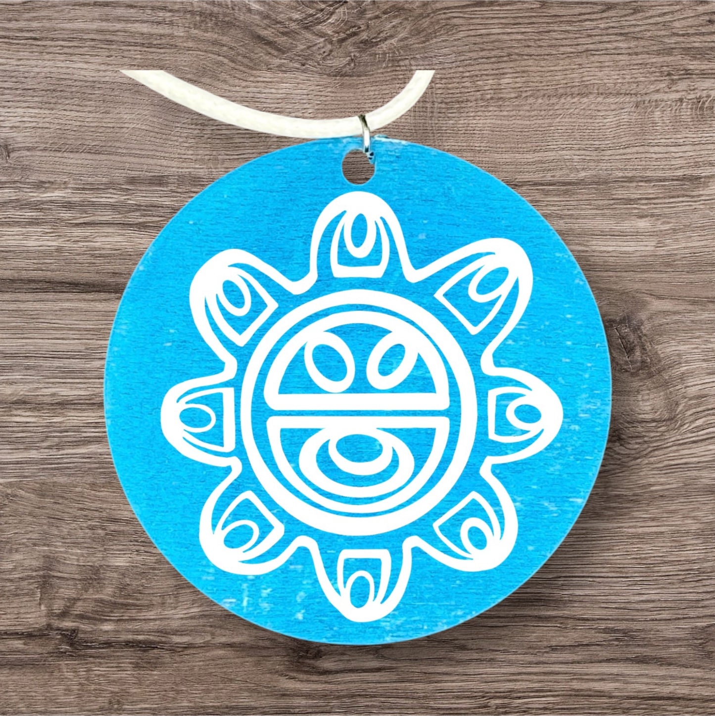 (“Guey/ Sun God” Taino petroglyph pendant necklace