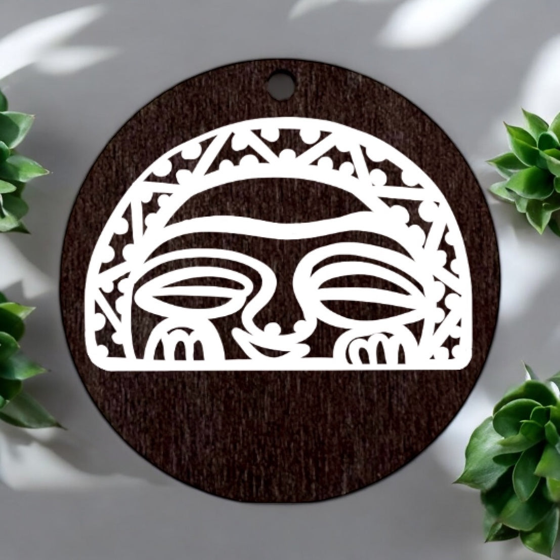 “Diosa Luna/ Moon Goddess” Taino petroglyph pendant necklace
