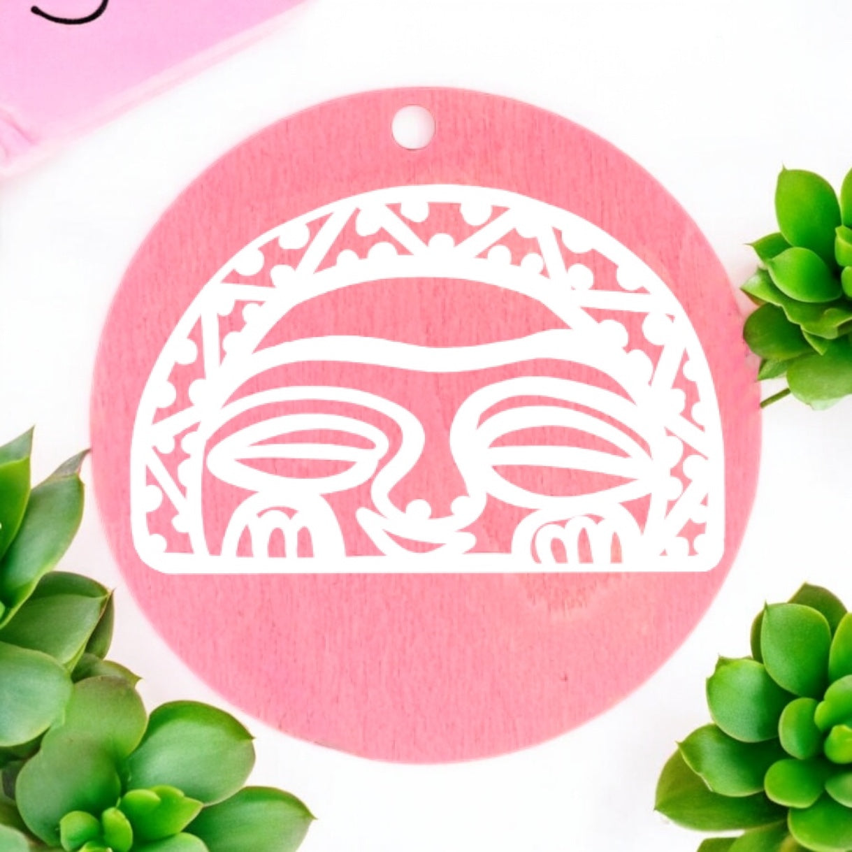 “Diosa Luna/ Moon Goddess” Taino petroglyph pendant necklace