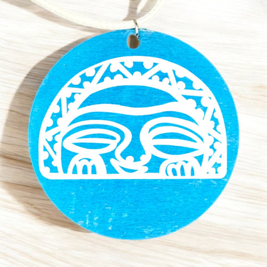 “Diosa Luna/ Moon Goddess” Taino petroglyph pendant necklace