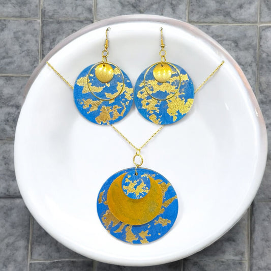 Celestial Glow Gilded Jewelry Set