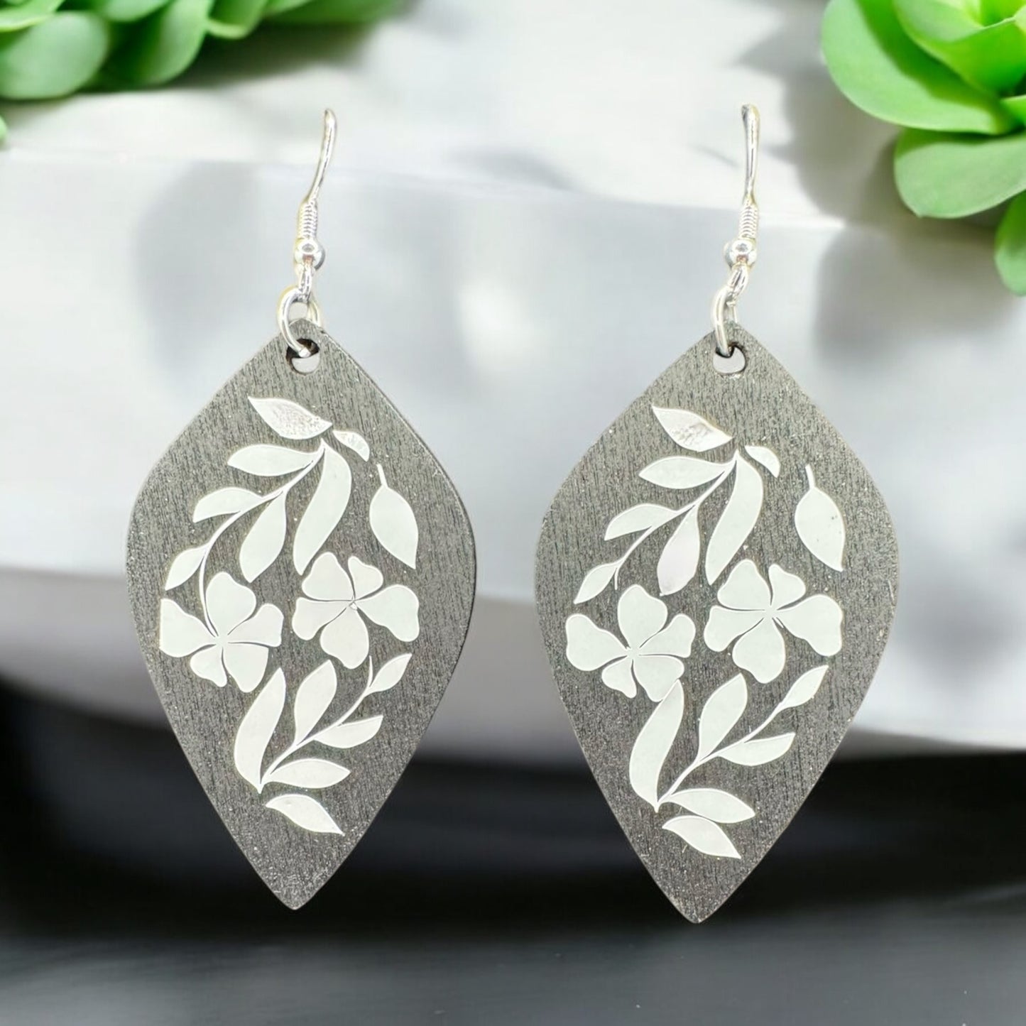 Floral Elegance Drop Earrings