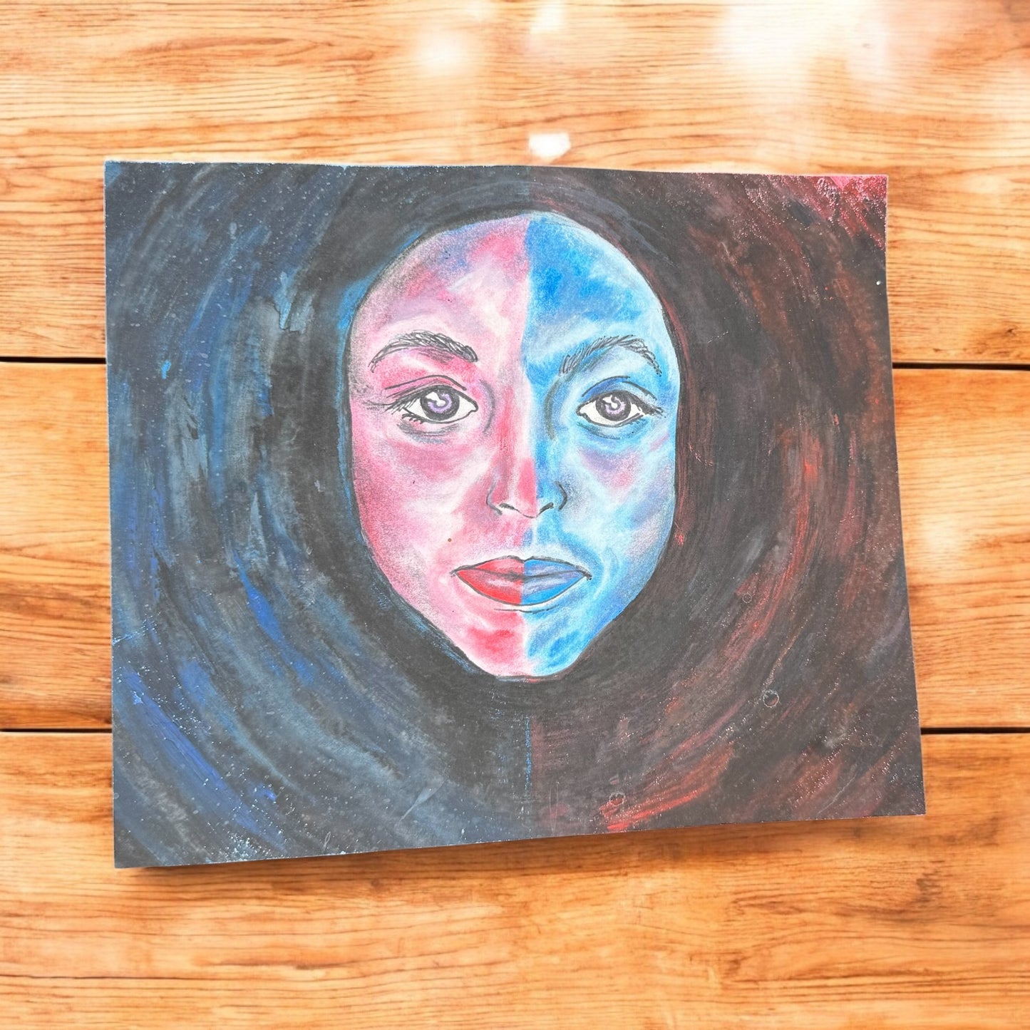 “Split in Silence” – 6.5 x 7.5 Colored Pencil & Ink on Paper (2015)
