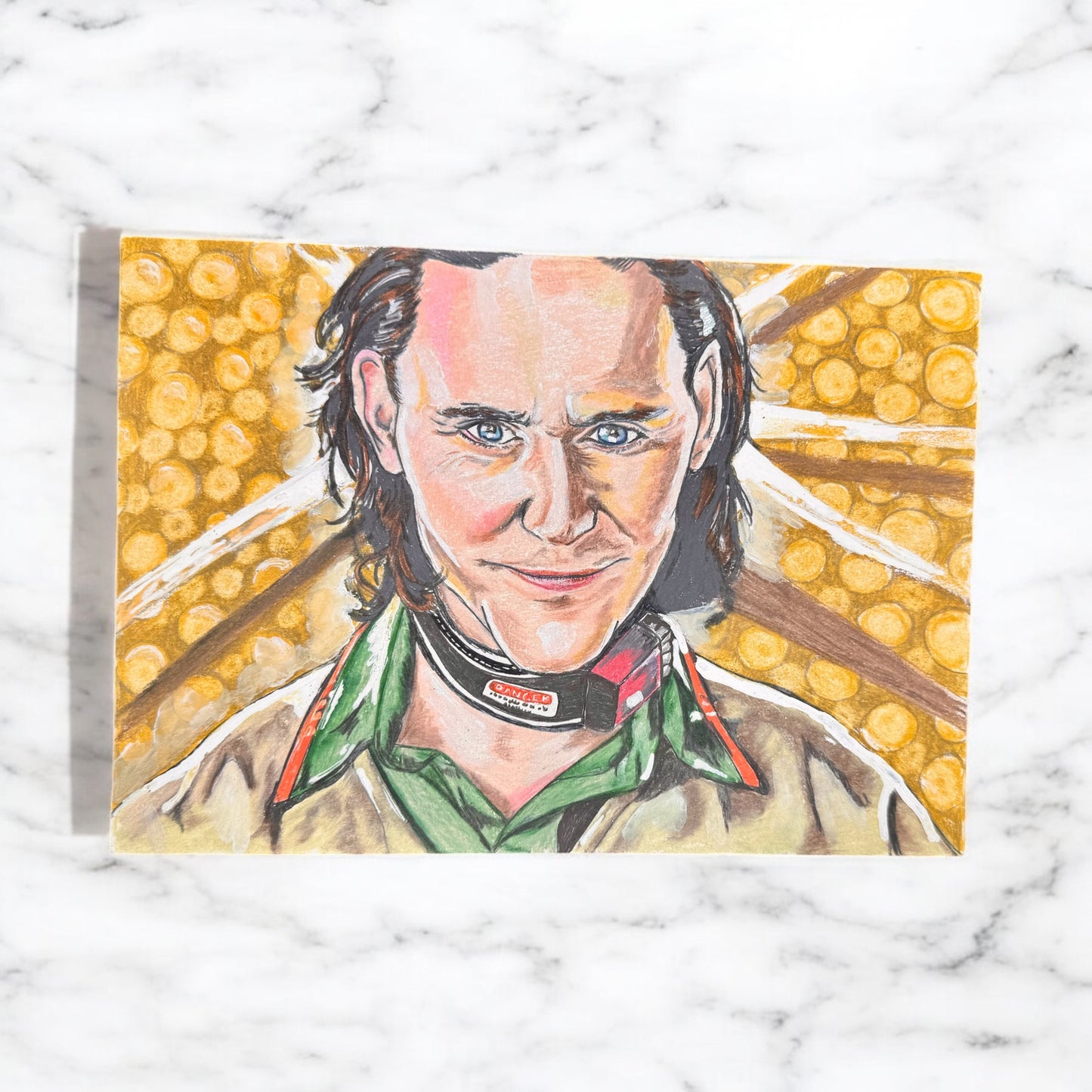“Loki Variant” – 7x10 Colored Pencil on Paper (2022)