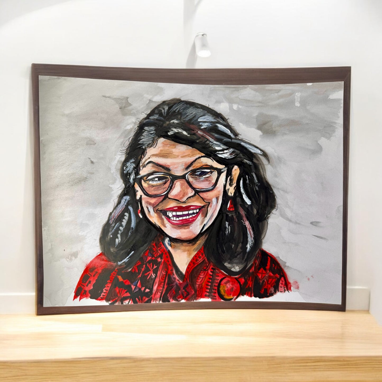 “Rashida Rising” – 9x12 Watercolor and Ink on Paper (2019)