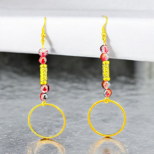 Firelight Hoop Dangles