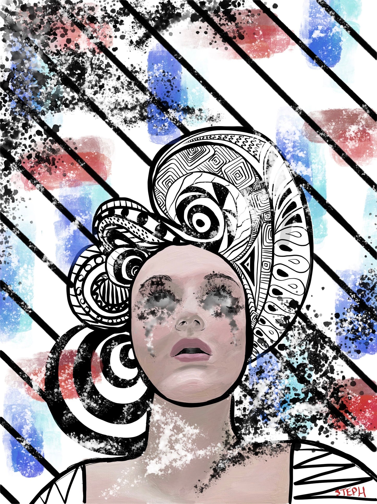 Visión Fragmentada Art print