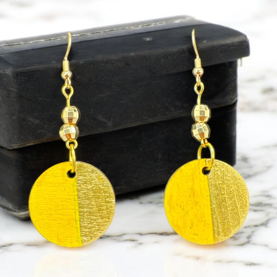 Golden Harmony Drop Earrings