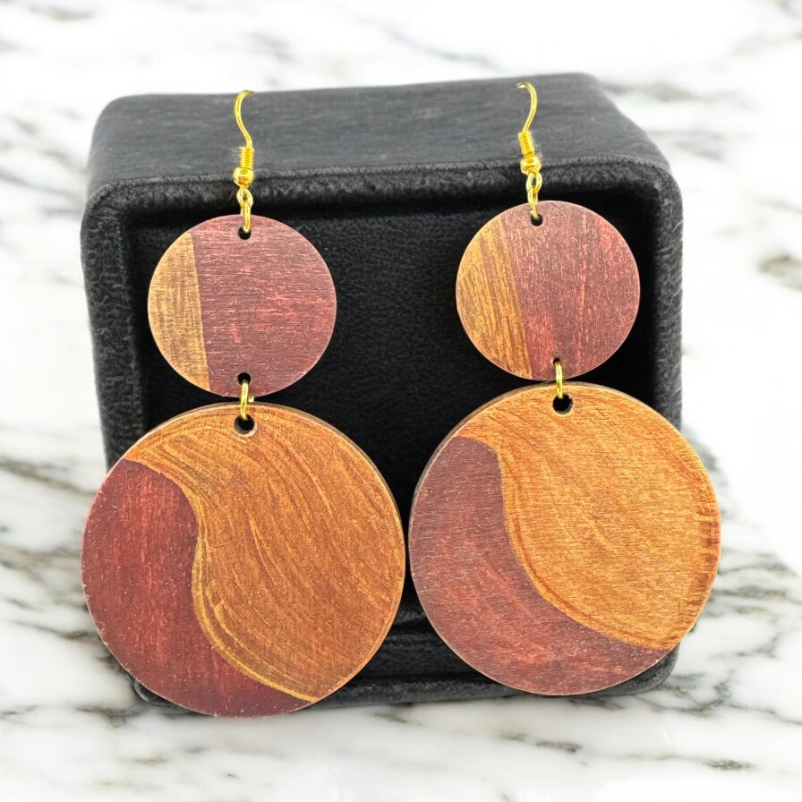Terra Wave Double Drop Earrings