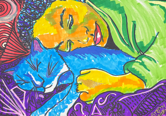 “Safe Together” – 7x10 Ink on Paper (2021)