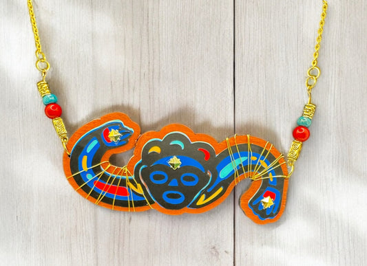 Guabancex Chaos Amulet Necklace – Taíno Zemi Collection