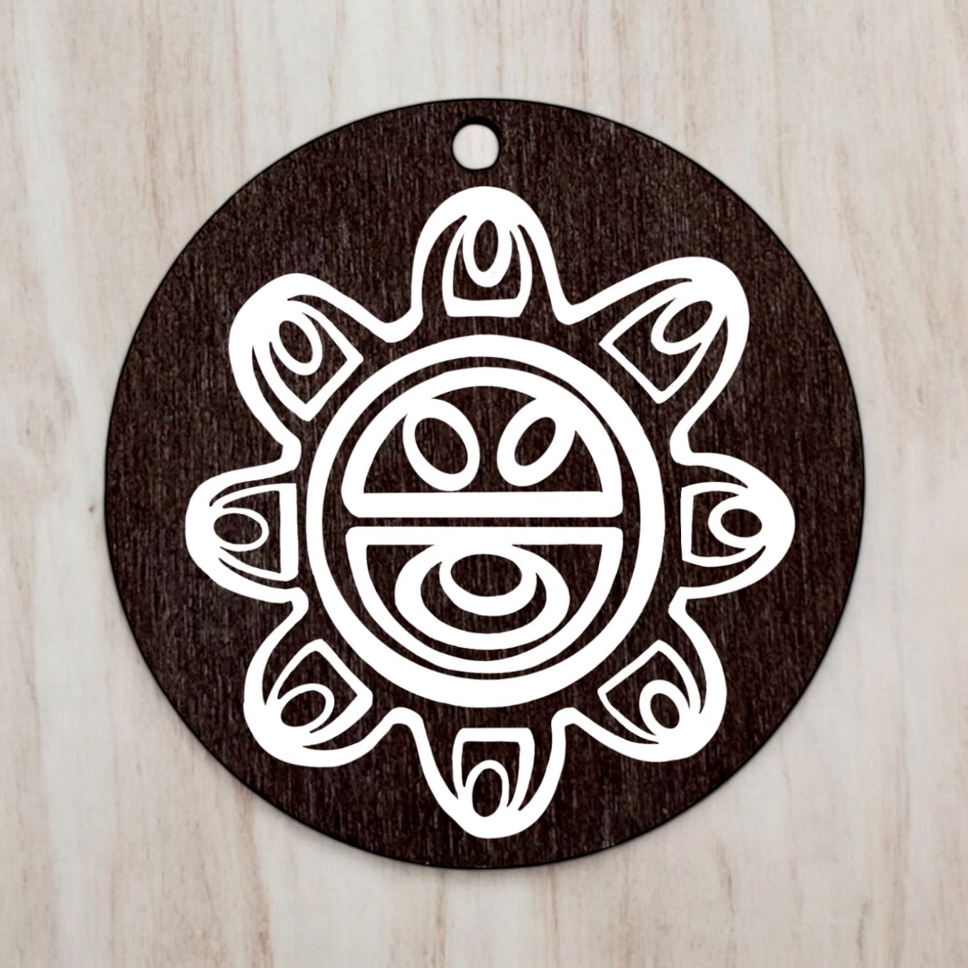(“Guey/ Sun God” Taino petroglyph pendant necklace