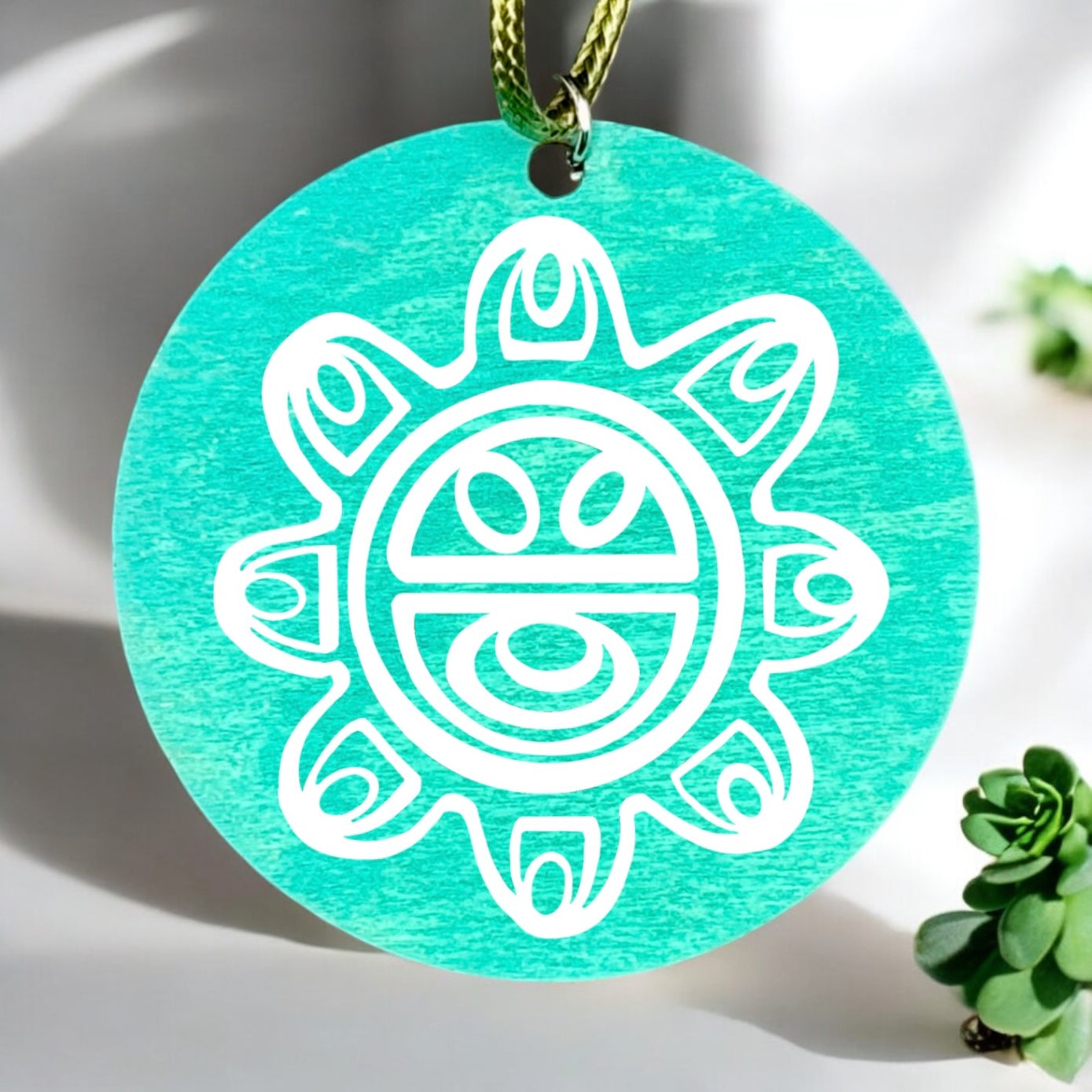 (“Guey/ Sun God” Taino petroglyph pendant necklace