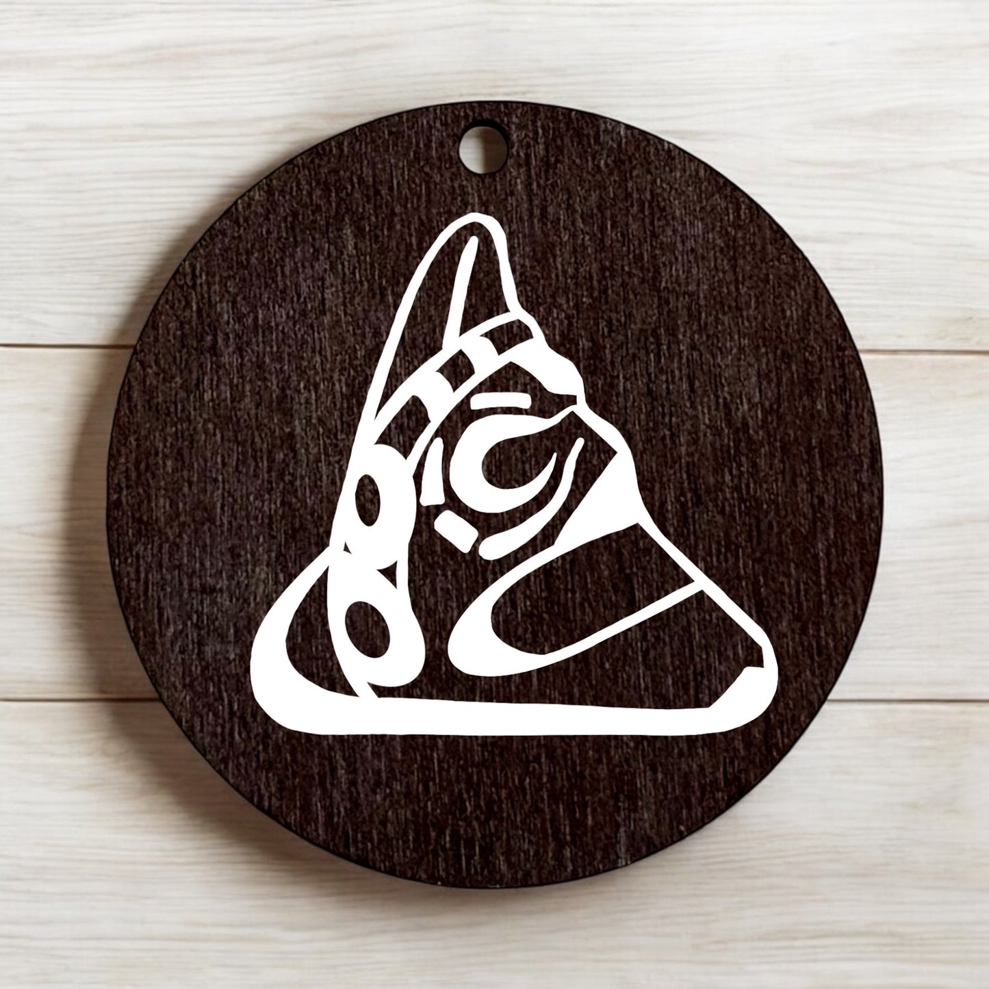 Trigonolito Taino petroglyph pendant necklace