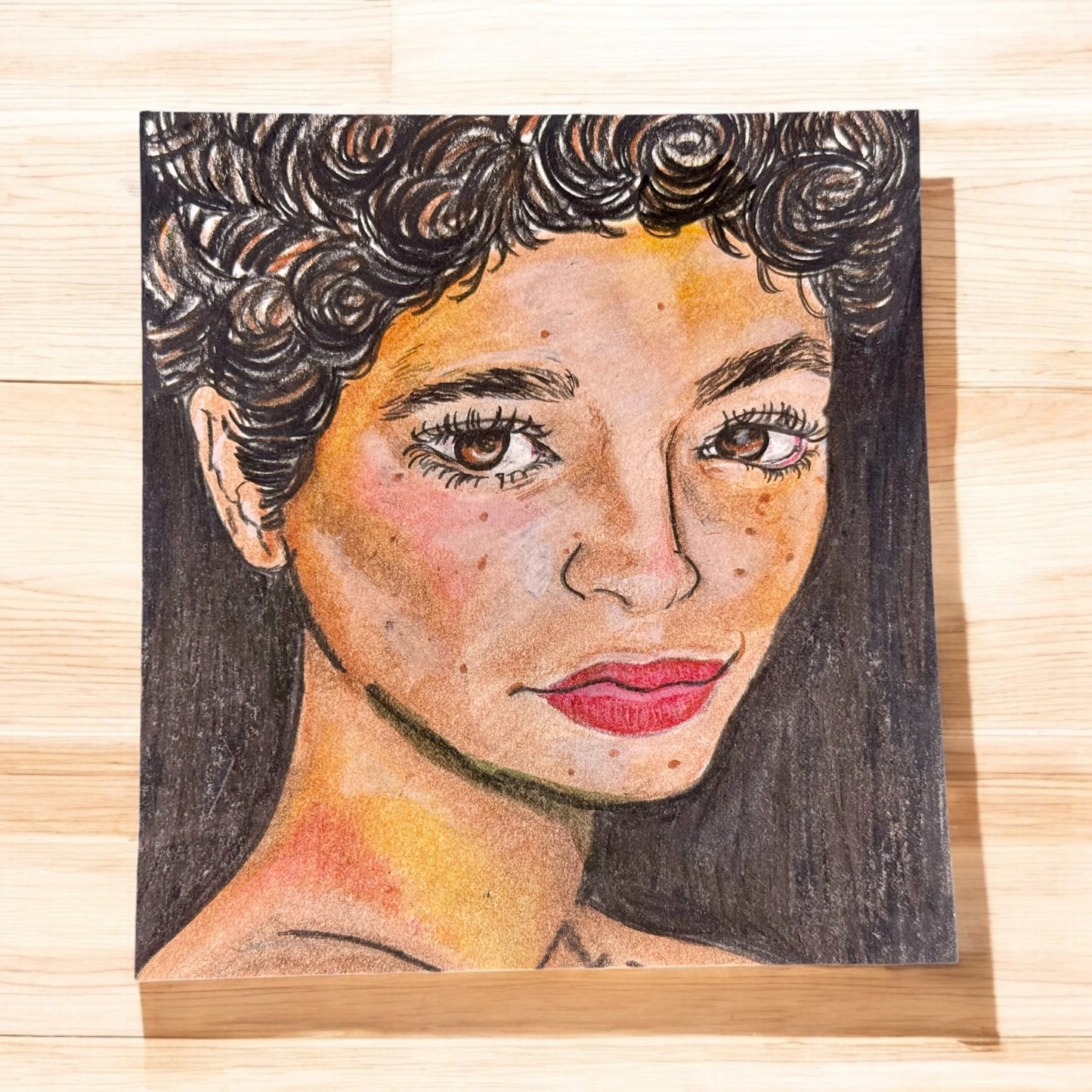 “Watchful Glow” – 5.5x6 Colored Pencil on Paper (2018)