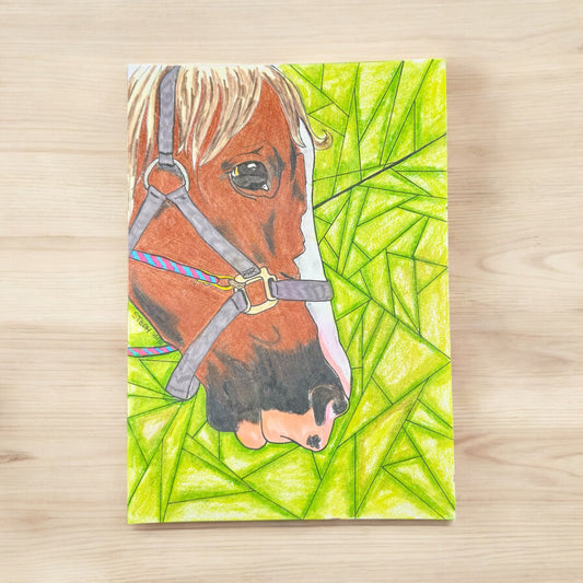 “Gentle Strength” – 7x10 Colored Pencil and Ink on Paper (2021)