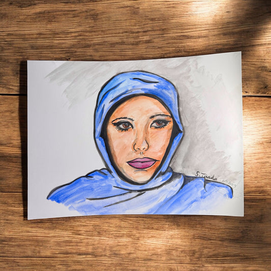 “Veil” – 9x12 Watercolor on Paper (2019)