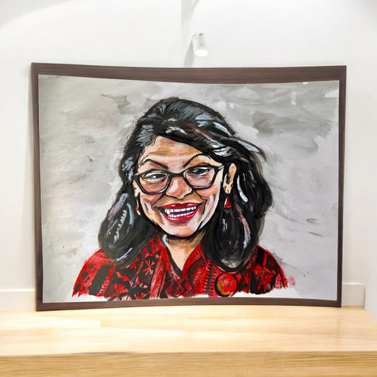 “Rashida Rising” – 9x12 Watercolor and Ink on Paper (2019)